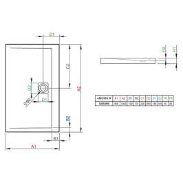 Душевой поддон Radaway Argos D90x120